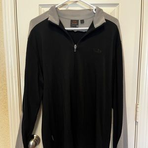 Icebreaker Sport 320 Merino Wool Colorblock Long Sleeve Half Zip Top Size L